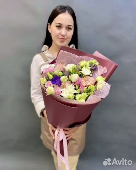 Букеты из эустомы с доставкой