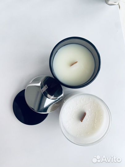 Свечи ароматические, свеча, фитиль, древесный