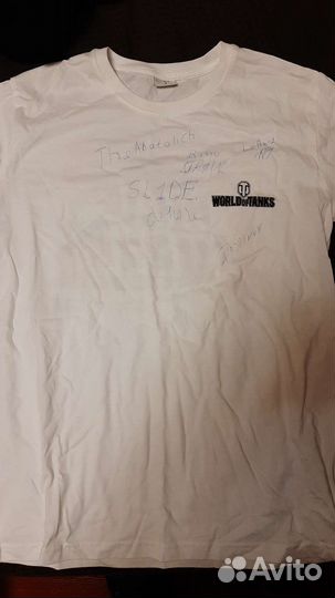 Футболка с автографами Navi wot