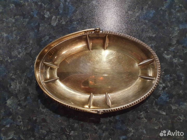 Лимонница мельхиор с позолотой СССР