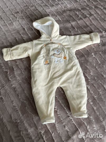 Комбинезон утепленный на рост 74