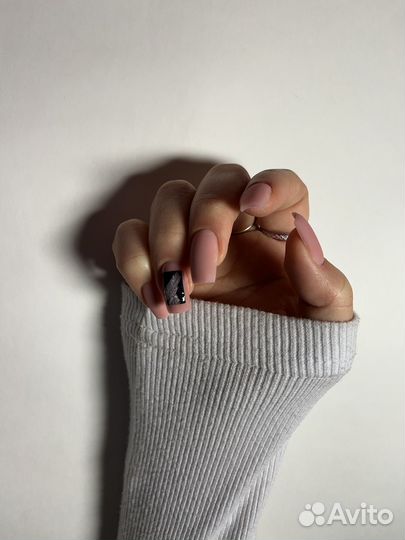 Маникюр наращивание ногтей