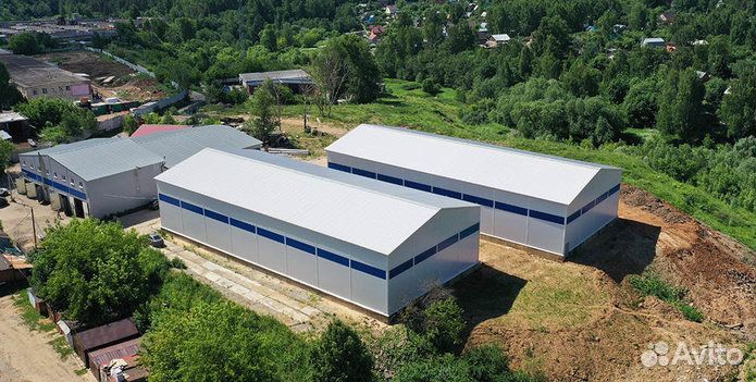 Ангары из проф листа