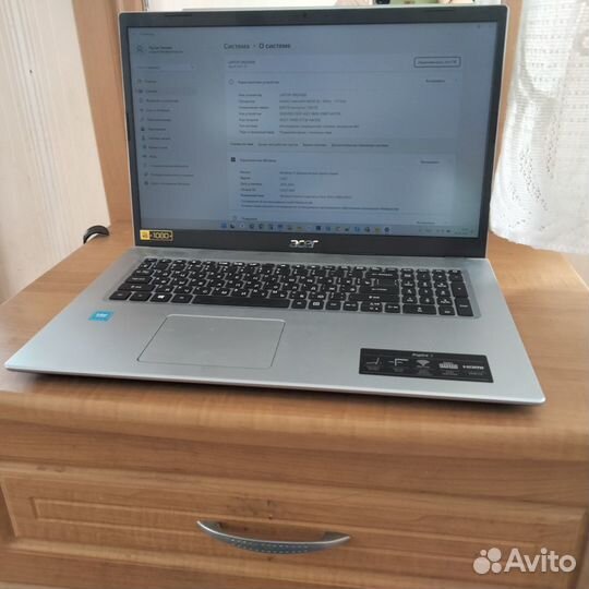 Ноутбук acer Aspire 3 17'/Celeron N4500 1.1 GHz