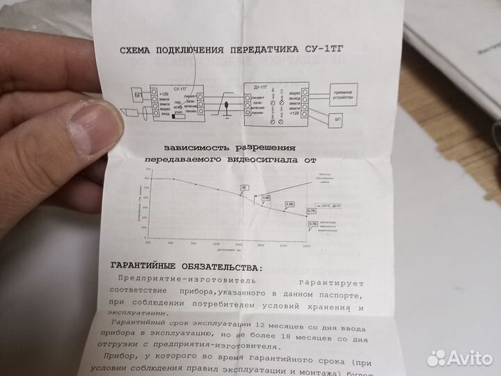 Су-1тг передатчик видеосигнала по витой паре