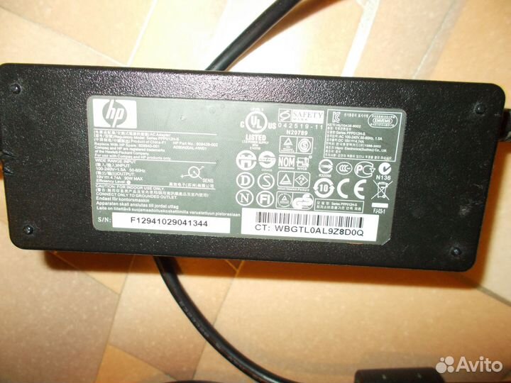 Зарядное для ноутбука HP 19V-4.74A 90W