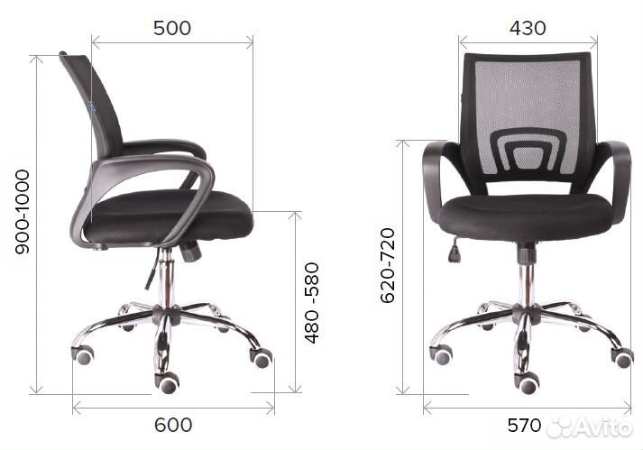 Кресло офисное Everprof EP-696 Сетка Зеленый