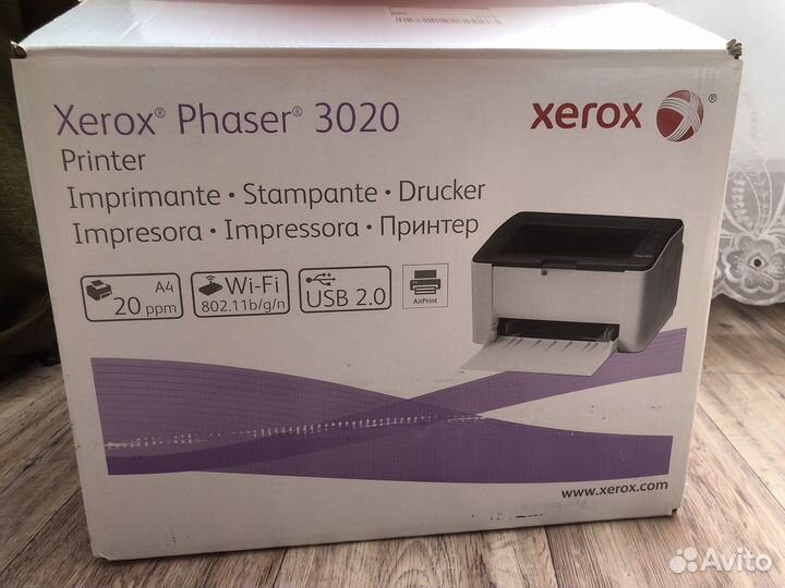Продам Xerox Phaser 3020 принтер лазерный