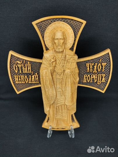 Резная икона-образ 