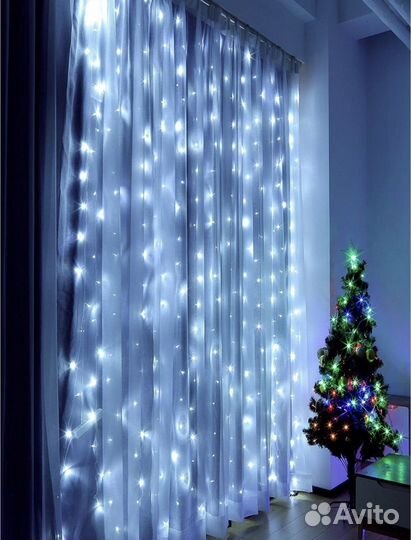 Гирлянда штора 3 на 2