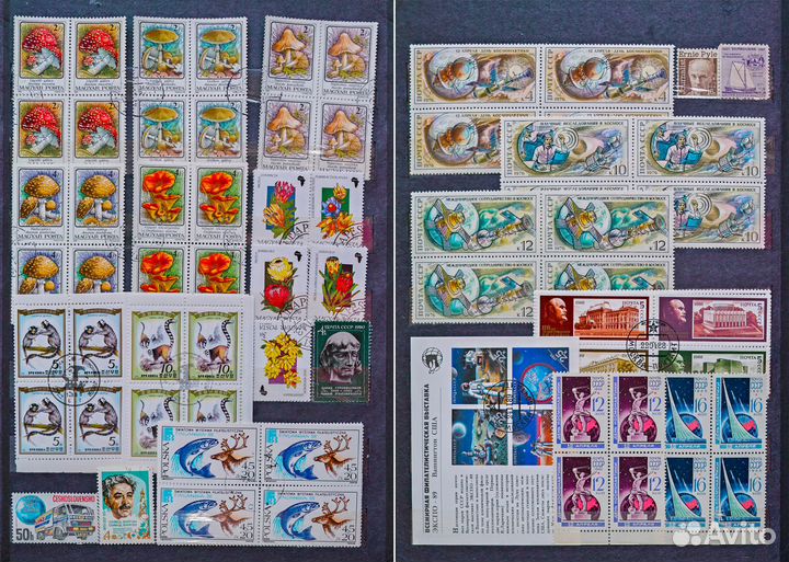 Марки почтовые иностранные, гашенные и чистые 5