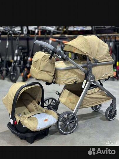 Коляска трансформер 3 в 1 Luxmom v8