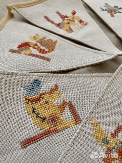 Именная флажки гирлянда растяжка