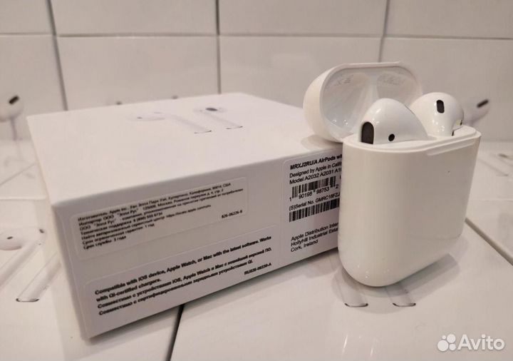 AirPods 2 новые люкс 1в1