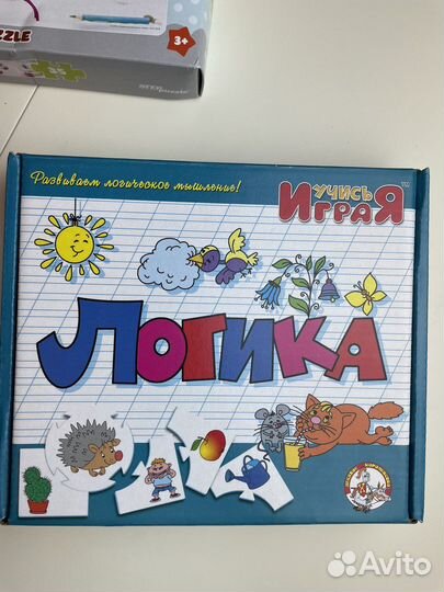 Пазлы детские, пазл фрукты, игра логика