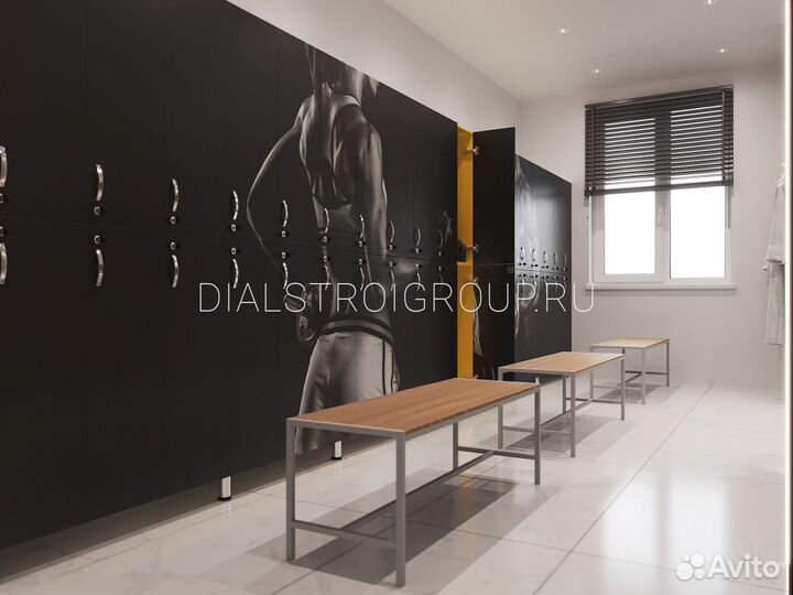 Шкафчики для раздевалки в фитнес