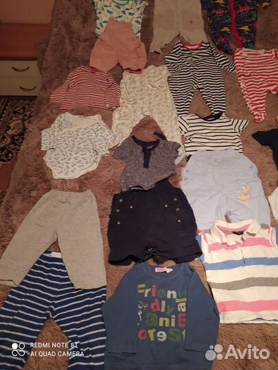 Вещи пакетом на мальчика от 6 мес до 1 года