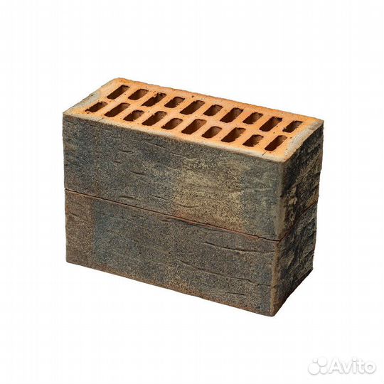 Кирпич облицовочный Коричневый смог 1нф; 1,4нф