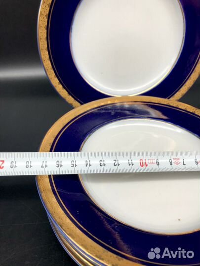 Тарелки кобальт лфз СССР 5шт