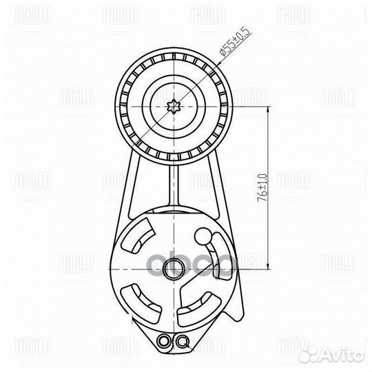 Ролик приводного ремня BMW 1 (F20) 11- 1.6i (N1