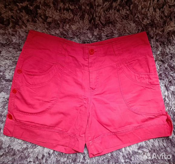 Шорты, отличное состояние, кораллово-розовый цвет