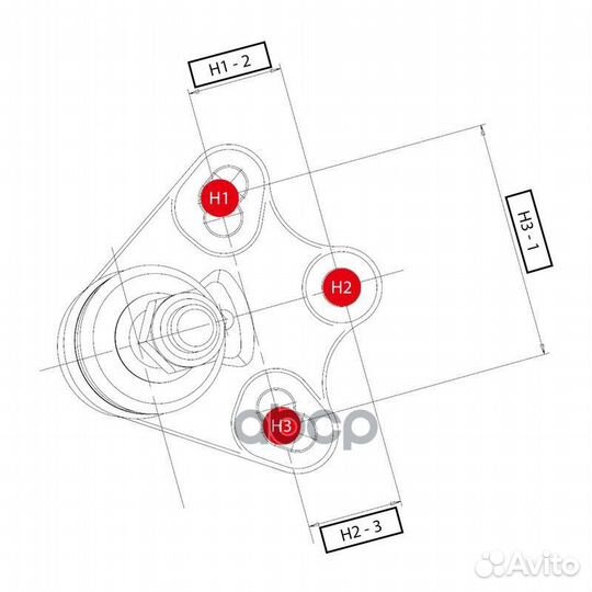 Cbbz-1 Опора шаровая перед прав/лев CB0005
