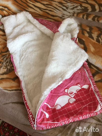 Детский меховой конверт