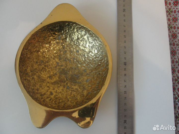 Винтажные латунные, медные пепельницы