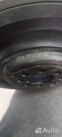 Шкив ременной коленчатого вала vag