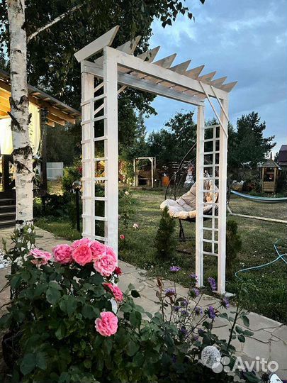 Арка садовая деревянная