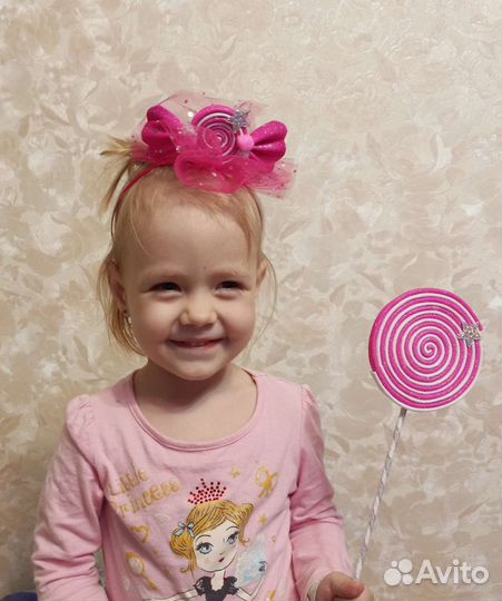 Ободок Конфетка + конфетка на палочке