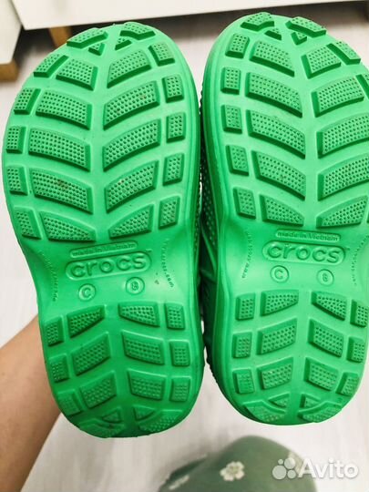 Детские резиновые сапоги crocs 25