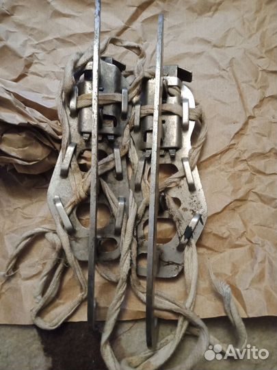 Коньки-снегурки СССР, лыжные палки СССР