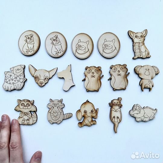 Деревянные заготовки наборами