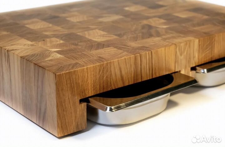 Доска кухонная торцевая с 2-мя гастроемкостями