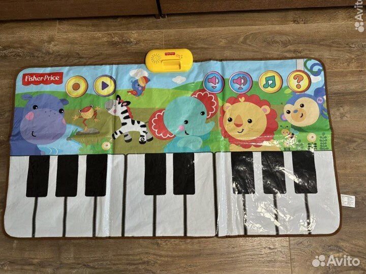 Музыкальный коврик пианино fisher price