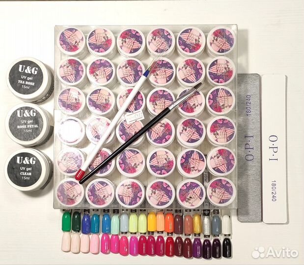 Набор гель-лаков и гелей 39шт