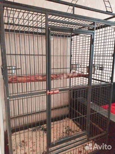 Клетка для попугая большая на колесиках