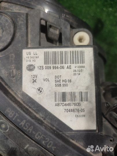 Фара адаптивный ксенон передняя правая Bmw 5 E60