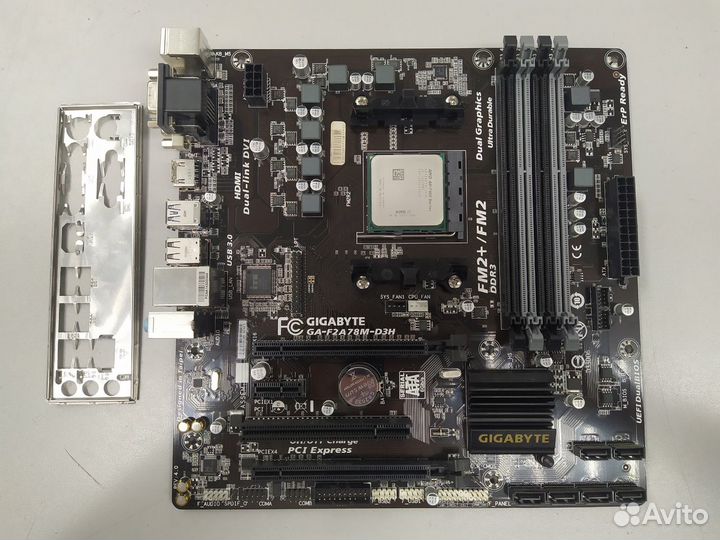 Комплект: плата Gigabyte FM2+ + проц. AMD A8-7600