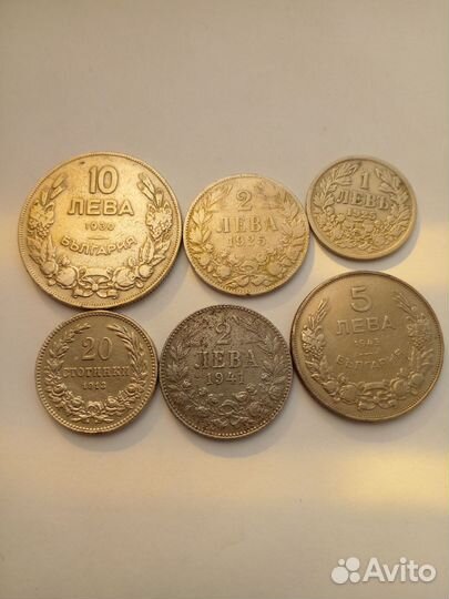 Монеты Болгарии 1882-1990гг