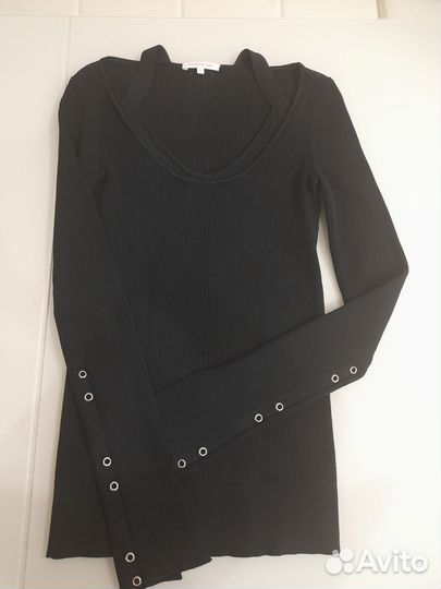 Кофточка резинка Patrizia Pepe со сложным декольте