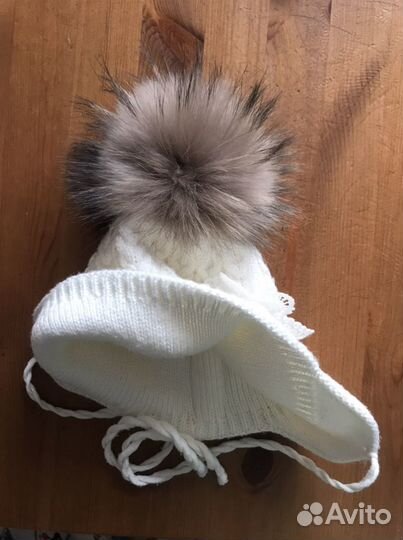 Шапка зимняя для девочки 44-46