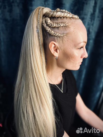 Плетение афрохвост, боксерские косы, брейды