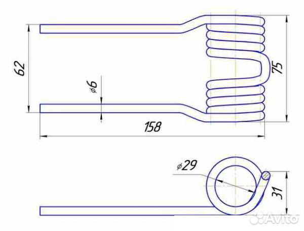Зуб подборщика Krone