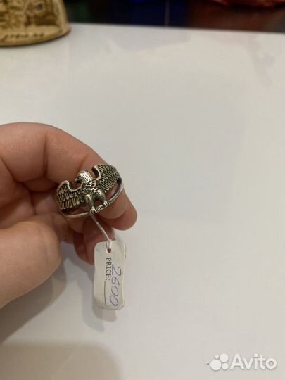Серебряное кольцо, 19.5-20 размер