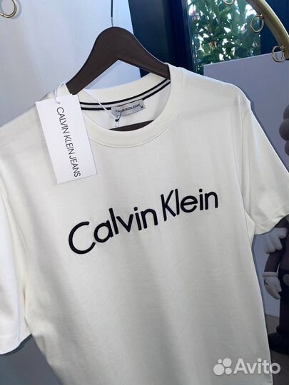 Calvin klein мужская футболка белая