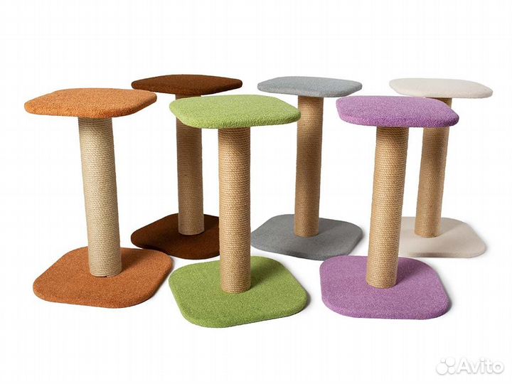 Когтеточка с полкой 