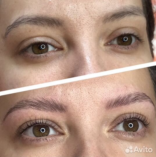 Обучение брови, ламинирование ресниц