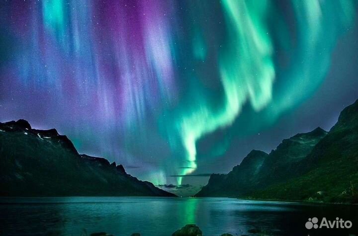 Кружка с северным сиянием